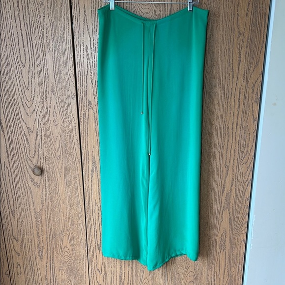 NEW Ramona LaRue Kelly Green Chiffon Mandy Pants Size Small - Picture 1 of 13